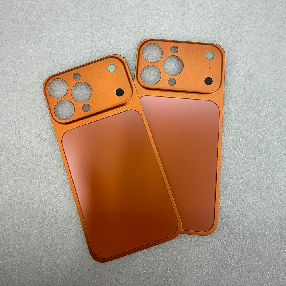 For IPhone 16 15 14 13 Pro Max Transform 17 Pro Max Phone Metal Backplate Case for Magsafe Matte Slim Backplane Protection Cover