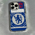 Football Phone Case For iPhone 17 16e 16 15 14 13 12 11 mini Pro Max X XR XSMAX 8 7 Air Plus Transparent Soft C-Chelsea Cover