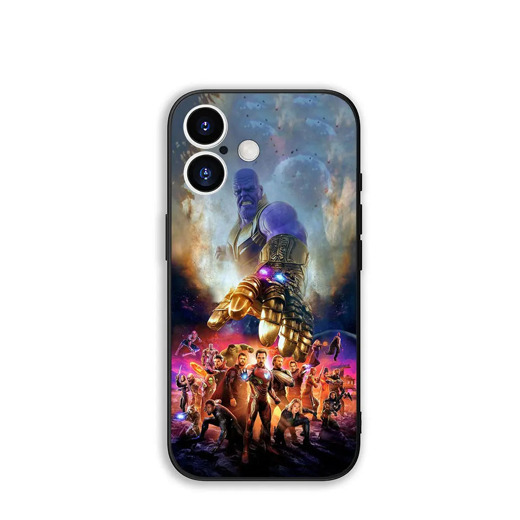 Cover Avengers Marvel Thanos Ironman for Samsung Galaxy A36 A17 A26 A07 A35 A54 A53 A13 A33 A34 S8 S9 S20 S21 FE S10 Plus Case