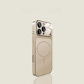 Luxury Acrylic Matte Phone Case For iPhone 11 12 13 14 15 16 17 Pro Max Air Plus Magnetic Bumper Back Cases Cover
