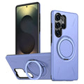 Armor Magnetic Ring Stand Protection Case For Samsung Galaxy S26 S25 Edge S24 Plus S23 FE Ultra For MagSafe Shockproof Cover