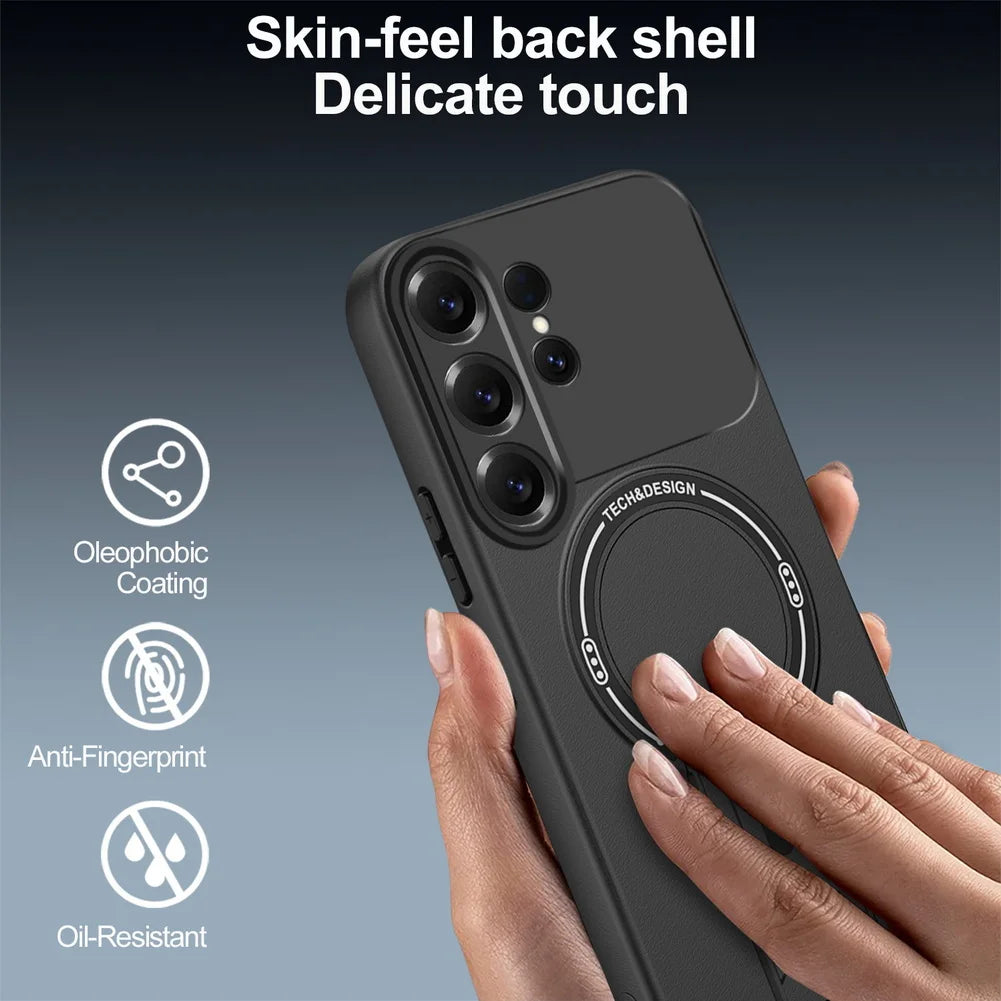 Skin-friendly Feel, Velvet lining, Invisible Holder Case For Samsung S26 Ultra S26 Plus S25 + Galaxy S24 S23 FE Protect Cover