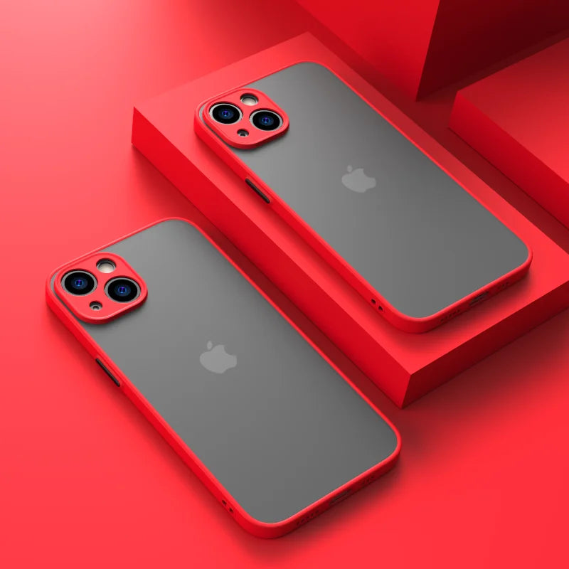 New Armor Bumper Shockproof Phone Case For iPhone 15 11 12 13 Mini 14 Pro XR X Xs Max 7 8 Plus SE 2020 Silicone Hard Cover \';[p