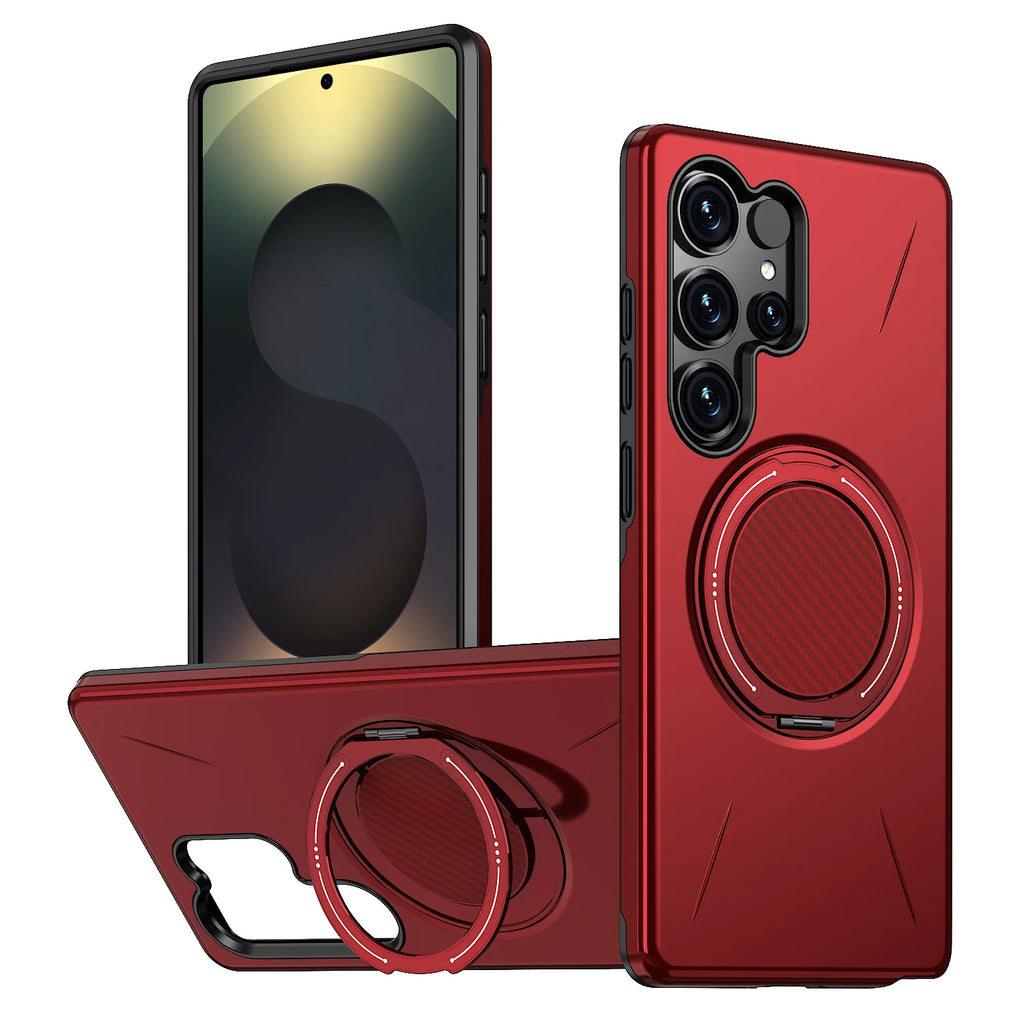 360° Magnetic Bracket phone Case For Samsung Galaxy S25 S24 S23 Plus S22 Ultra FE Edge S25FE S24FE S23FE Shockproof Cover Fundar