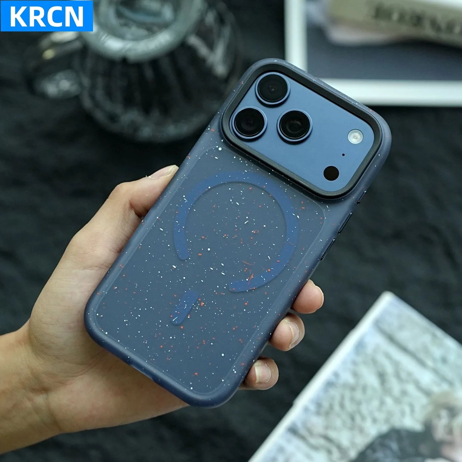Art Ink Dots Pattern Silicone Soft For MagSafe Phone Case For iPhone 17 Air 16 15 14 13 Pro Max Magnetic Wireless Charge Cover