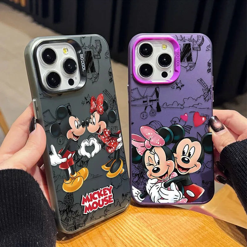 Cute Mouse Mickeys Minnies Phone Case For iPhone 17 17e 16e 16 15 14 13 12 11 mini Pro Max XR XSMAX 8 7 Air Plus Anti Fall Matte