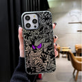 Prank Gengar P-Pokemon Plating Phone Case for iPhone 17 16 15 14 13 12 11 Pro Max Plus 17 Air 16E X XR XS Max Shockproof Cover