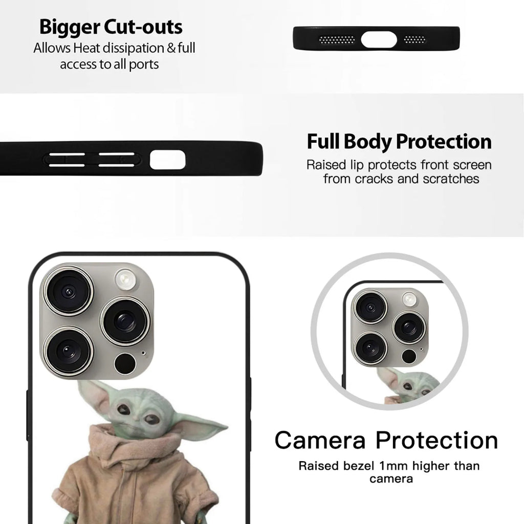 Baby Green Child Phone Case For Iphone 16 15 14 13 12 11 Pro Max Xs Max 7 8 Plus Cover Grogu Child Mando Pedro Pascal Grogu 1