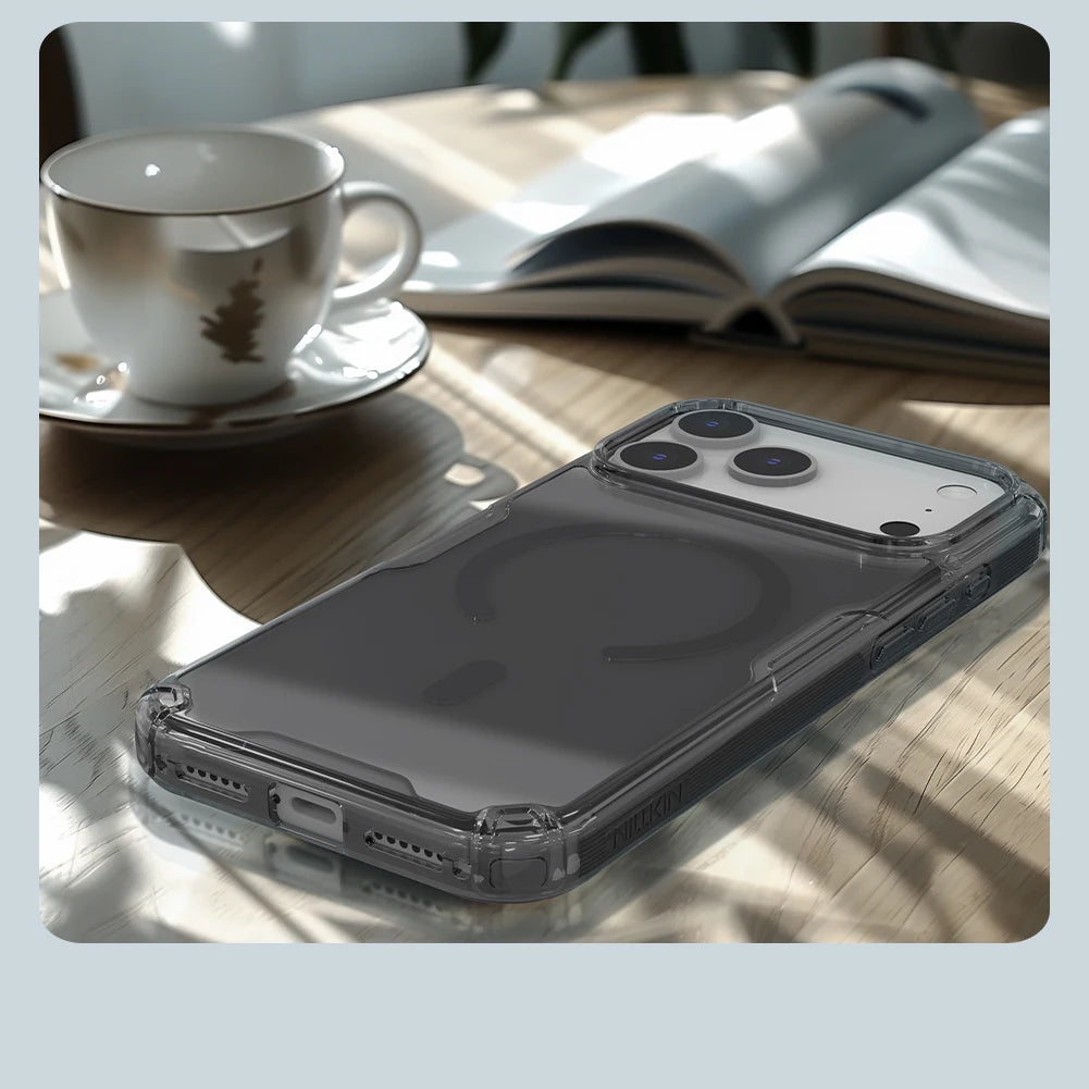 For iPhone 17 Pro MAX Case NILLKIN Nature Pro Magnetic Case For 17 17 Pro Air Fitted Cases Clear Cover