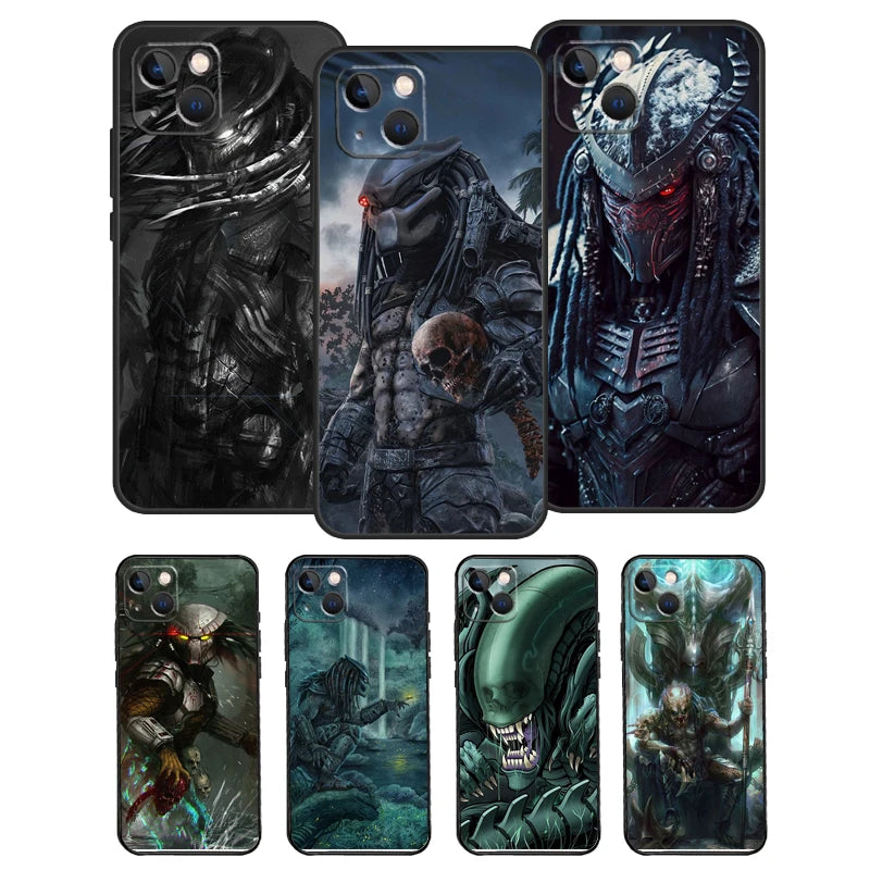 Alien Vs Predator Phone Case For iPhone 17 Pro Max 16 15 11 12 13 14 Pro Max mini 15 16 Plus 16e 17 Air Cover