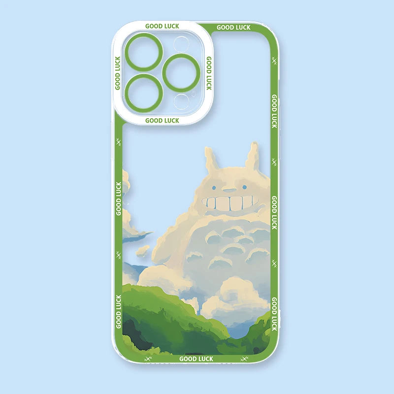 Cute T-Totoros Clear TPU Case for Xiaomi Redmi Note 14 13 12 5G Plus 11 Pro 14C 13C 12C 10S 9 4G A2 A1 Soft Silicone Back Cover