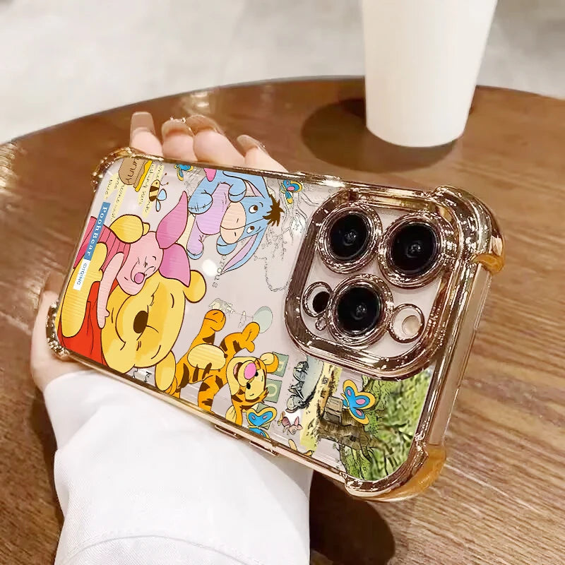 Flower Winnie the Pooh Bear Case For Huawei Honor 600 400 Lite Pro X9D X9A X9B X8C X8B X8A X7D X7A X6C X6A X5B 5G Disney Case