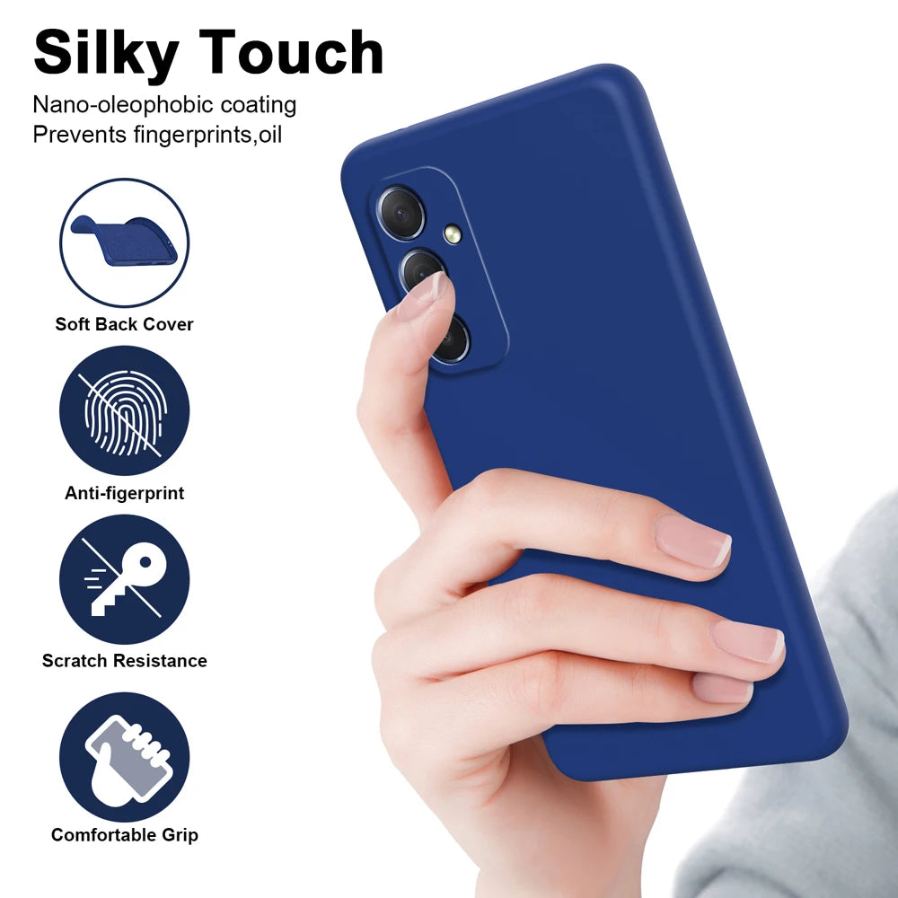 Luxury Liquid Silicone Phonr Case For Samsung Galaxy A16 A26 A36 A56 A06 A05 A05S A15 A25 A35 A55 5G Cover Cases