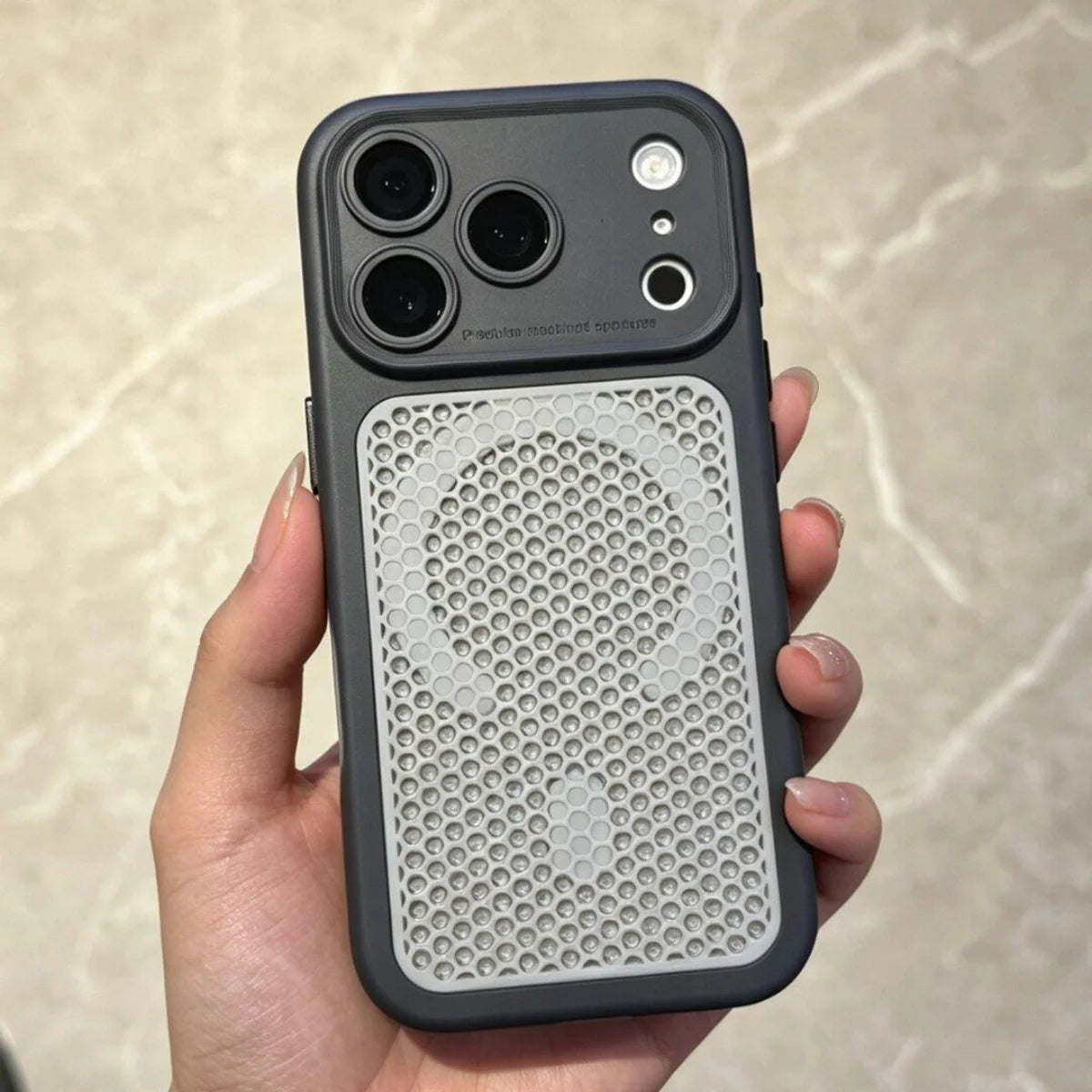 Heat Dissipation Mesh Hole Magnetic For Magsafe Case For iPhone 17 16 15 14 13 12 Pro Max Plus Large Window Camera Protect Cover