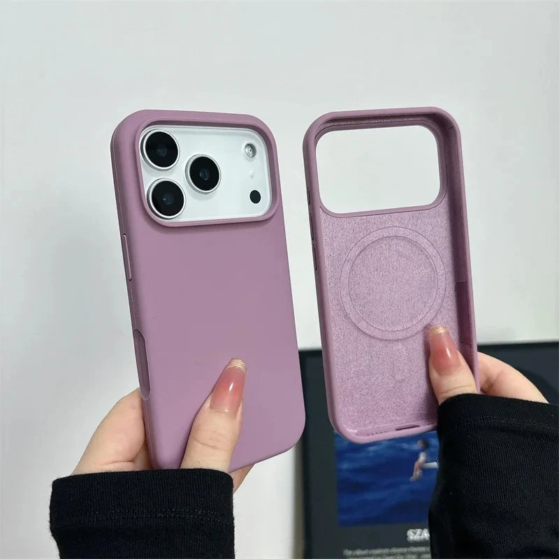 2026 New Magnetic Liquid Silicone Phone Case For iPhone 17 Air 16 15 14 13 Pro Max Plus for Magsafe Shockproof Protective Cover