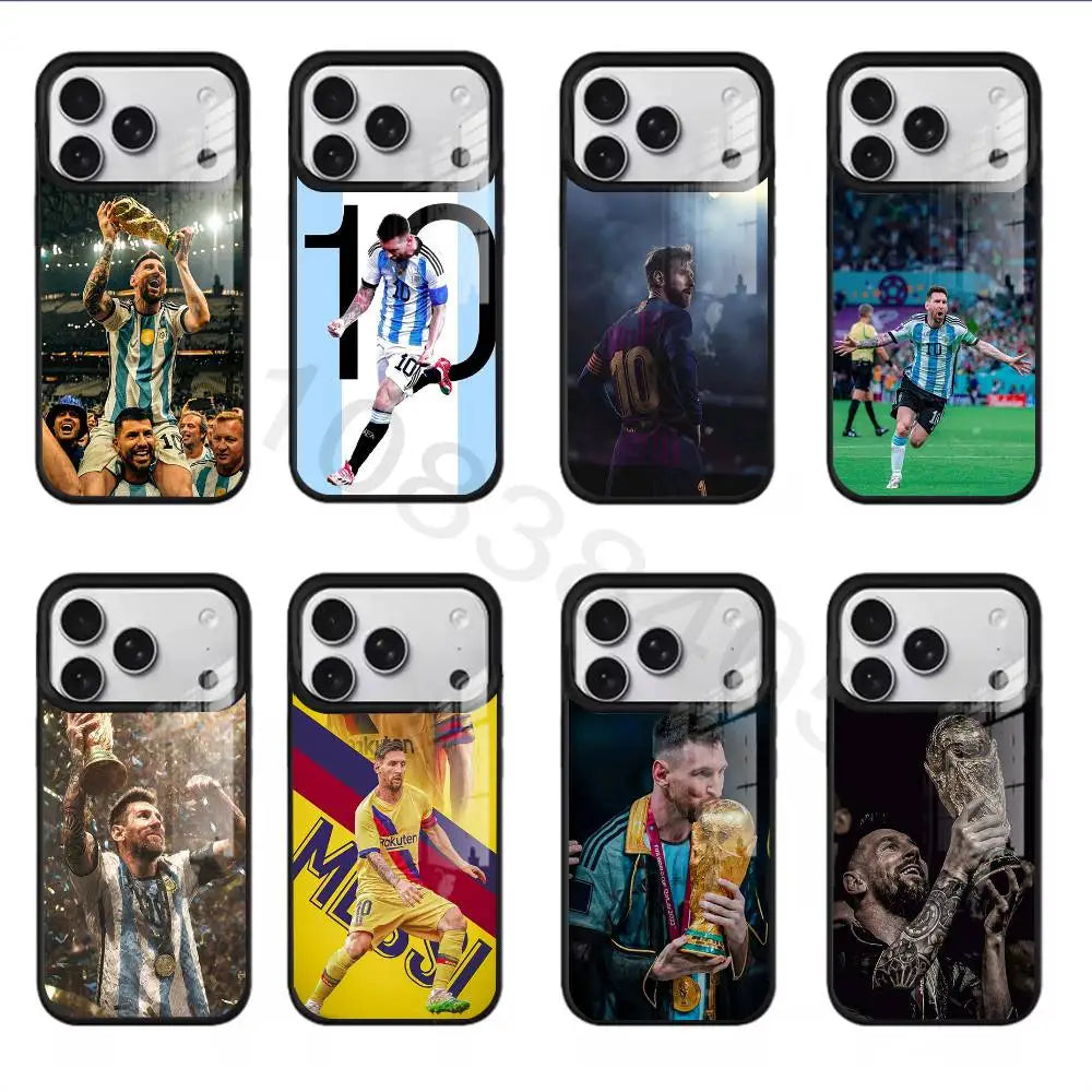 Football M-MesSI-S-M10    Phone Case For iPhone 17,16,15,14,13,12,11,Pro,Max,Plus,Mini,SE4,E Magnetic For Magsafe Wireless