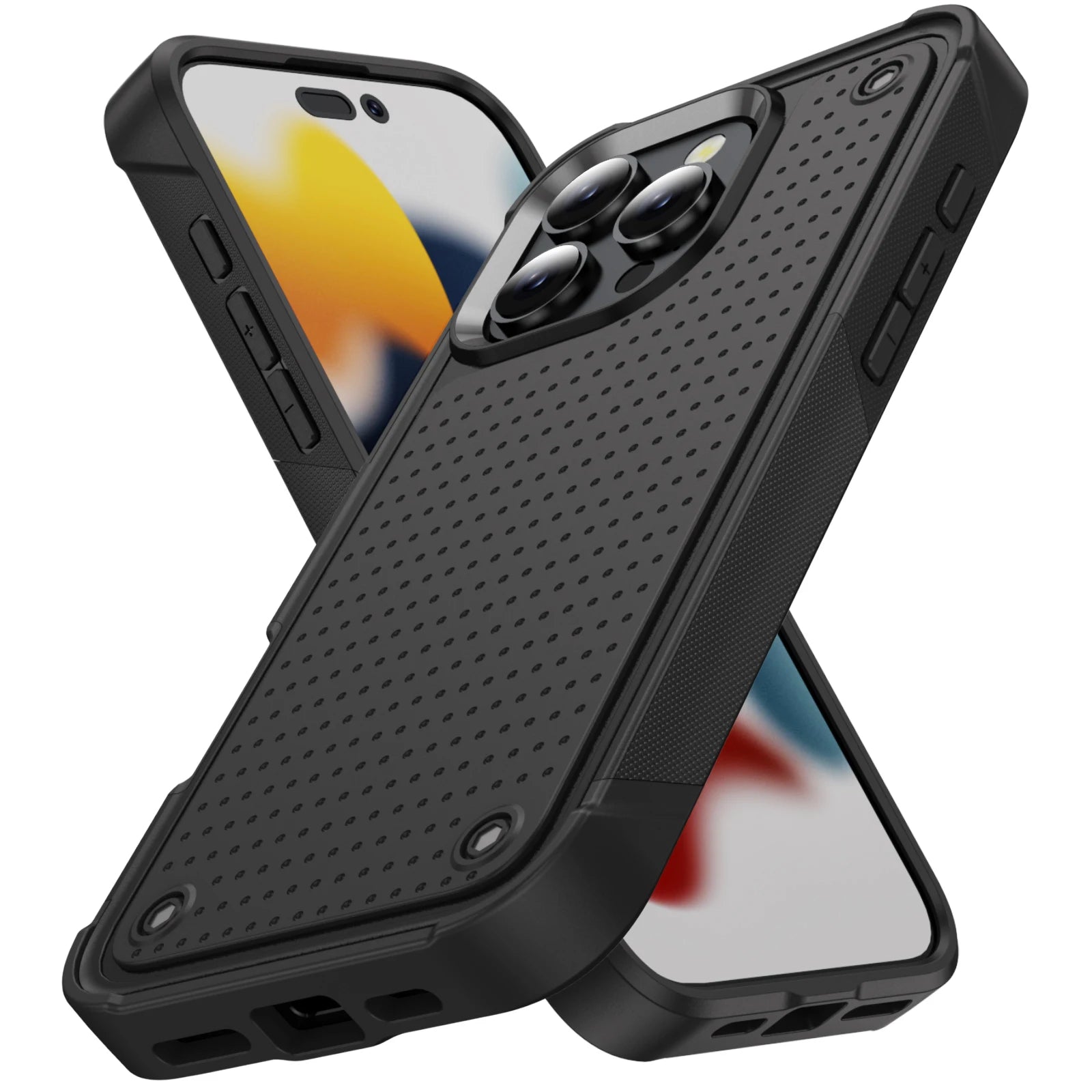 Heavy Duty Shock Absorption Case for Iphone 17 Pro Max 15 16 14 Plus 13 Pro Max 17 Air Iphone17 Iphone16 Phone Accessories