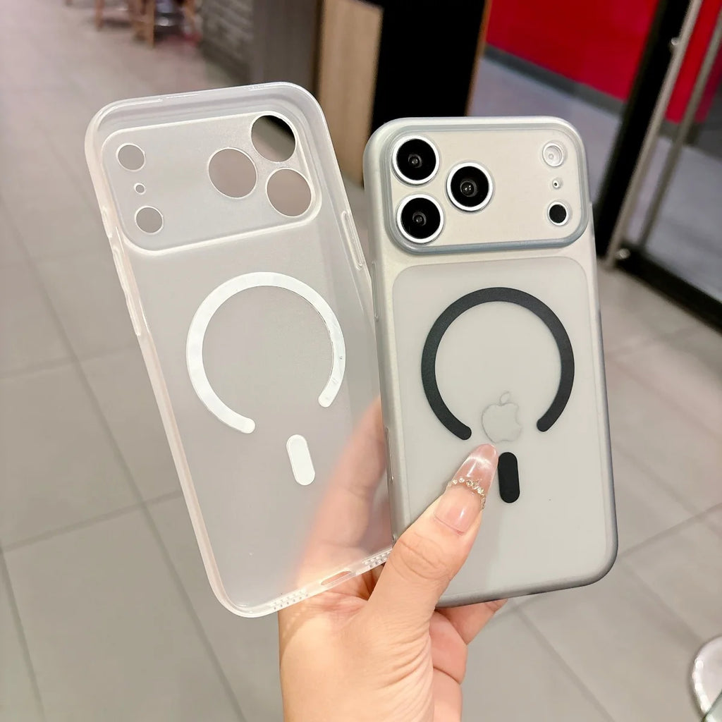 Slim Matte Clear For Magsafe Soft TPU Phone Case For iPhone 17 Air 16 E 15 14 13 12 11 Pro Max 8 Magnetic Wireless Charge Cover