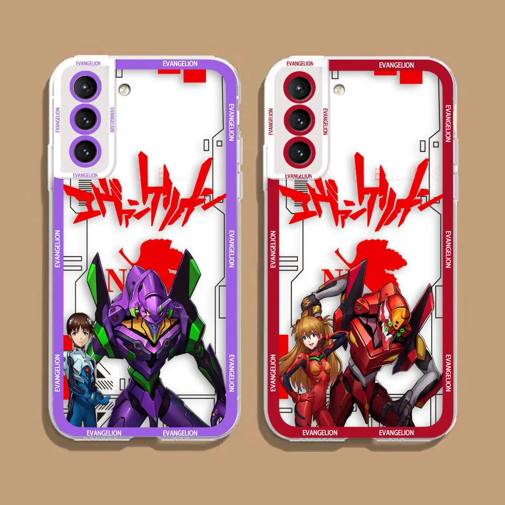 Clear Phone Case For Samsung A73 A72 A71 A57 A56 A55 A54 A53 A52 A51 A36 A35 A32 A26 A25 A23 A22 Cover G-Genesis E-Evangelions