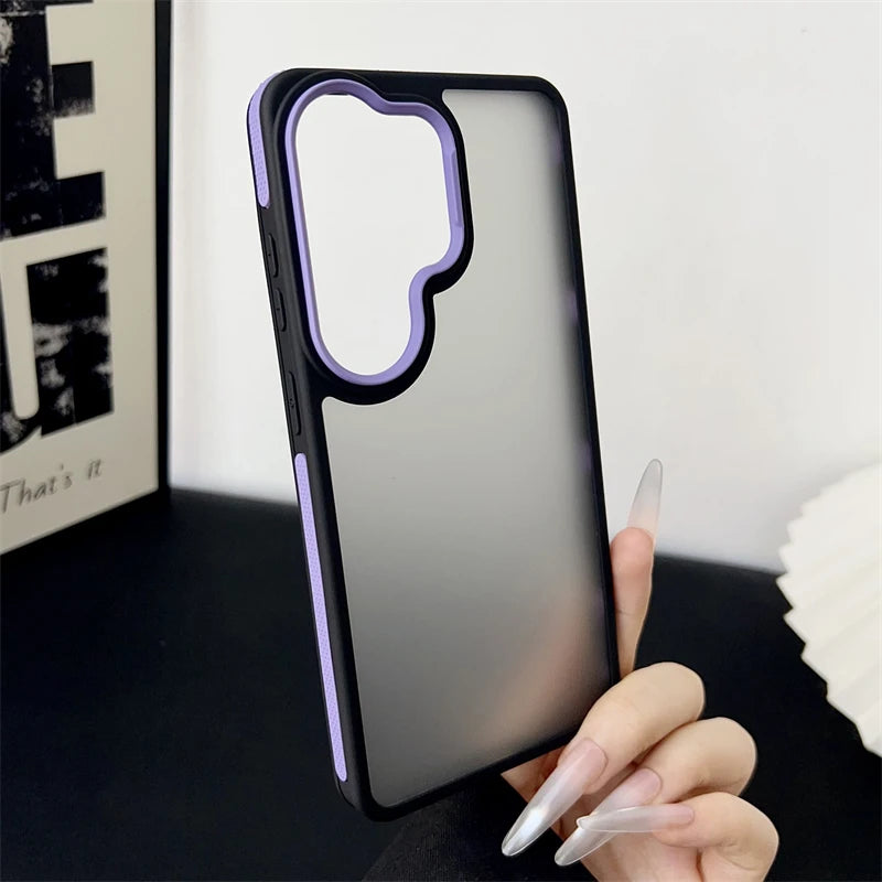 Matte Translucent Shockproof Case for Samsung Galaxy S26 S25 S24 S23 Ultra Plus S21FE A26 A55 A32 A07 A06 A16 A15 A54 A05S Cover