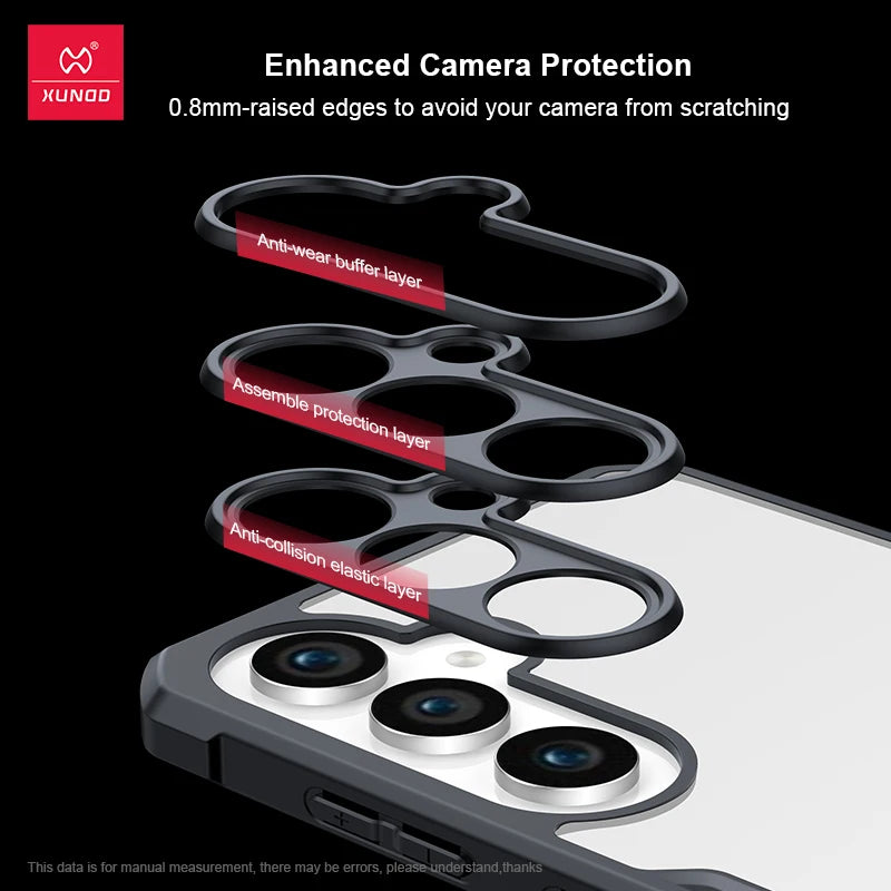 Xundd Case For Samsung Galaxy A35 A55 5G A56 A36 A57 A37 A27 5G Airbag Shockproof Shell Camera Protection Back Transparent Cover