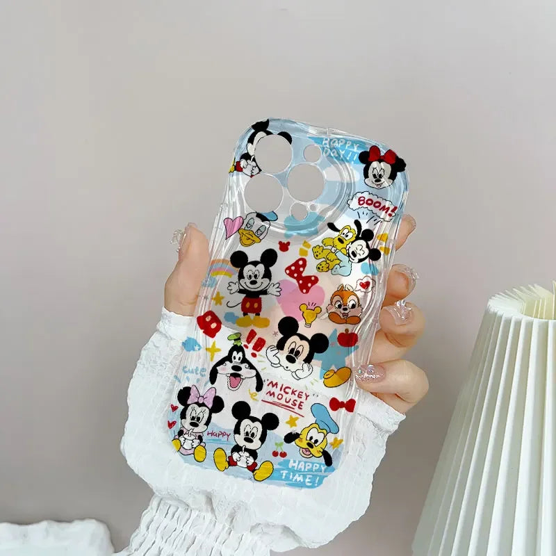 Sweet Cute Mickey Minnie Mouse Lanyard Case For Xiaomi Redmi Note 15 Pro 5G 15A 15C 15 14C 13C Note 14 13 12 Pro Plus 5G Cover