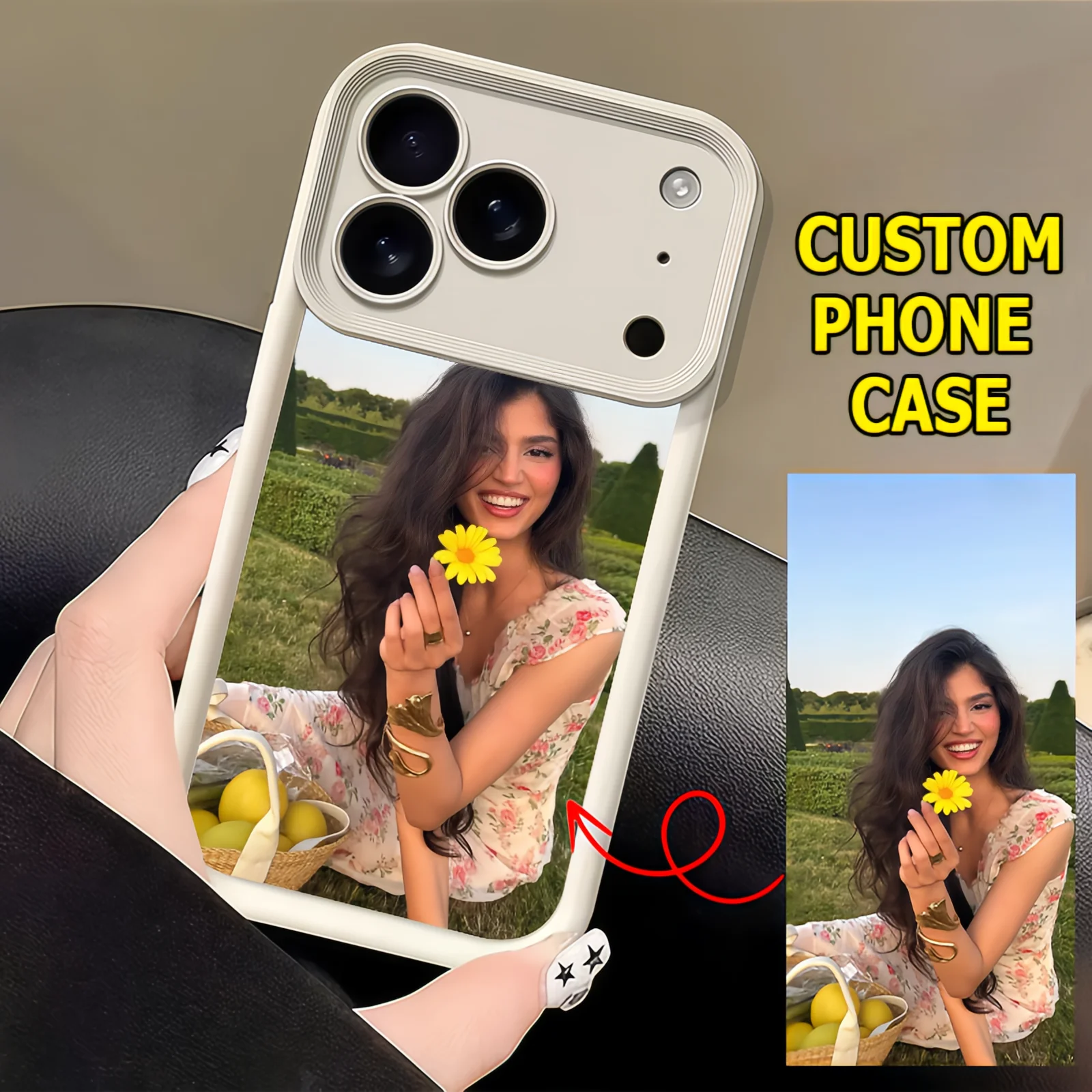 DIY Personalized Picture Custom Photo Phone Case for iPhone 12 Pro Max XS XR Plus SE 2020 13 14 15 16 17 Shockproof Back Cover