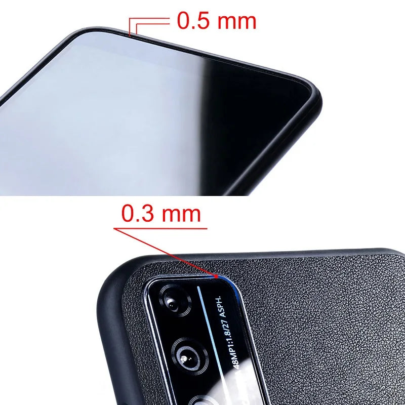 Case for Honor X5c X5d Plus honor X8d X6d 5G funda bamboo wood pattern Leather Luxury phone cover for Honor X5c Plus case coque