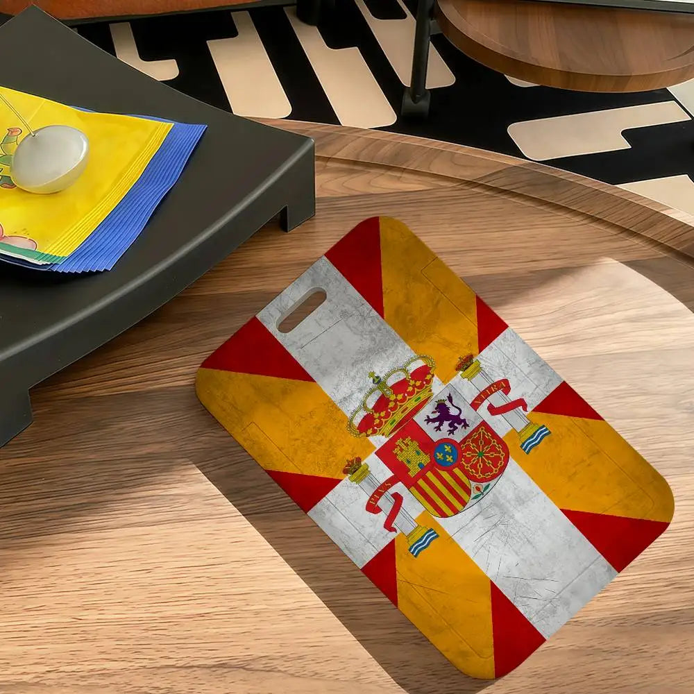 Spain Flag Card Holder Student Campus Meal Cards Public Transport Subway Cardcase