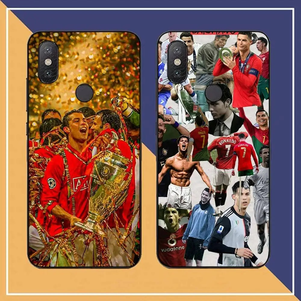 Football R-Ronaldo Cr7 Phone Case For Redmi Note 4 X 5 A 6 7 8 T 9 9S 10 11 11S 11Epro Poco M3 Pro