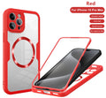 360 Double Sided Full Protection Magnetic Phone Case For iPhone 15 14 12 13 11 Pro Max 16 Plus with Screen Protector Clear Cover