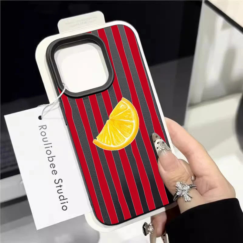 Fashion Lemon Pattern TPU Silicone Phone Case For iPhone 17 Pro 16 15 14 17 13 11 Pro Max 11 13 12 Plus XR Shockproof Soft Cover