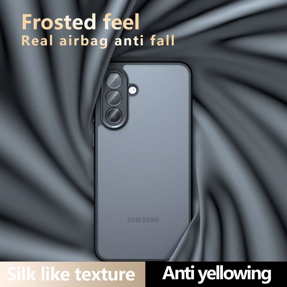 Airbag Super Protection Soft TPU+PC Clear Matte Back Cover For Samsung Galaxy A56 A36 A16 A26 5G Phone Case