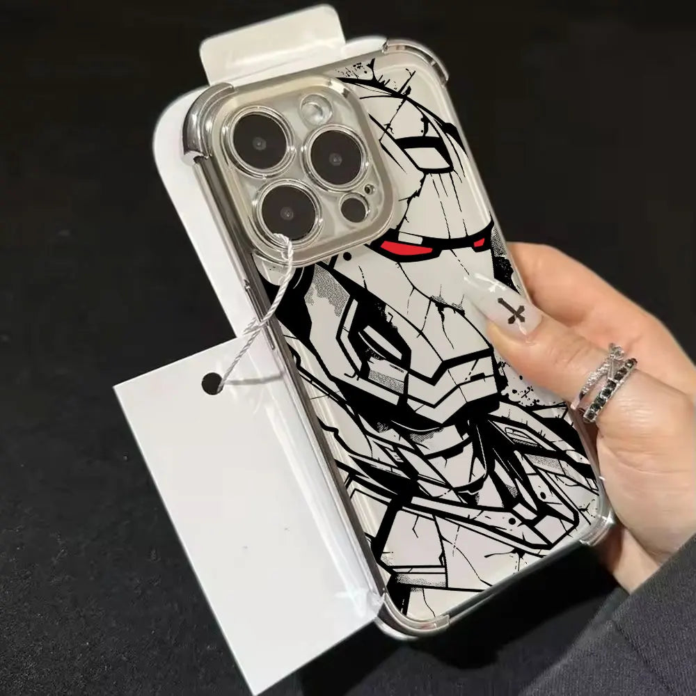 Marvel Art Ironman Phone Case For Xiaomi Poco X8 Pro Max Cases X5 X6 X7 F4 F5 F7 Pro F8 Ultra M7 X8Pro Silicone Protective Cover