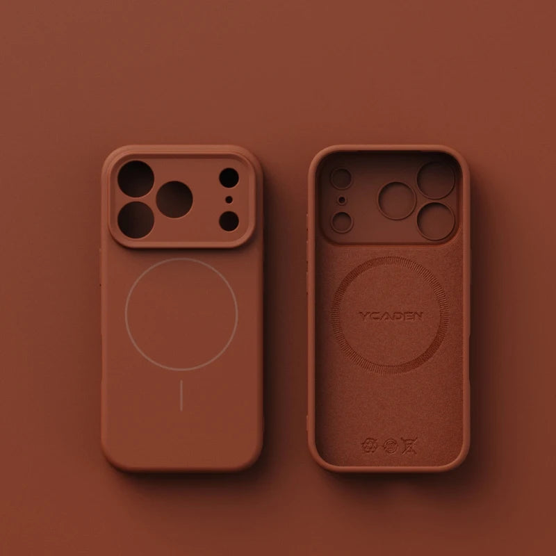 Original Liquid Silicone For Magsafe Soft Phone Case for iPhone 17 Air 16 Plus 15 14 13 12 17 Pro Max Magnetic Matte Candy Cover