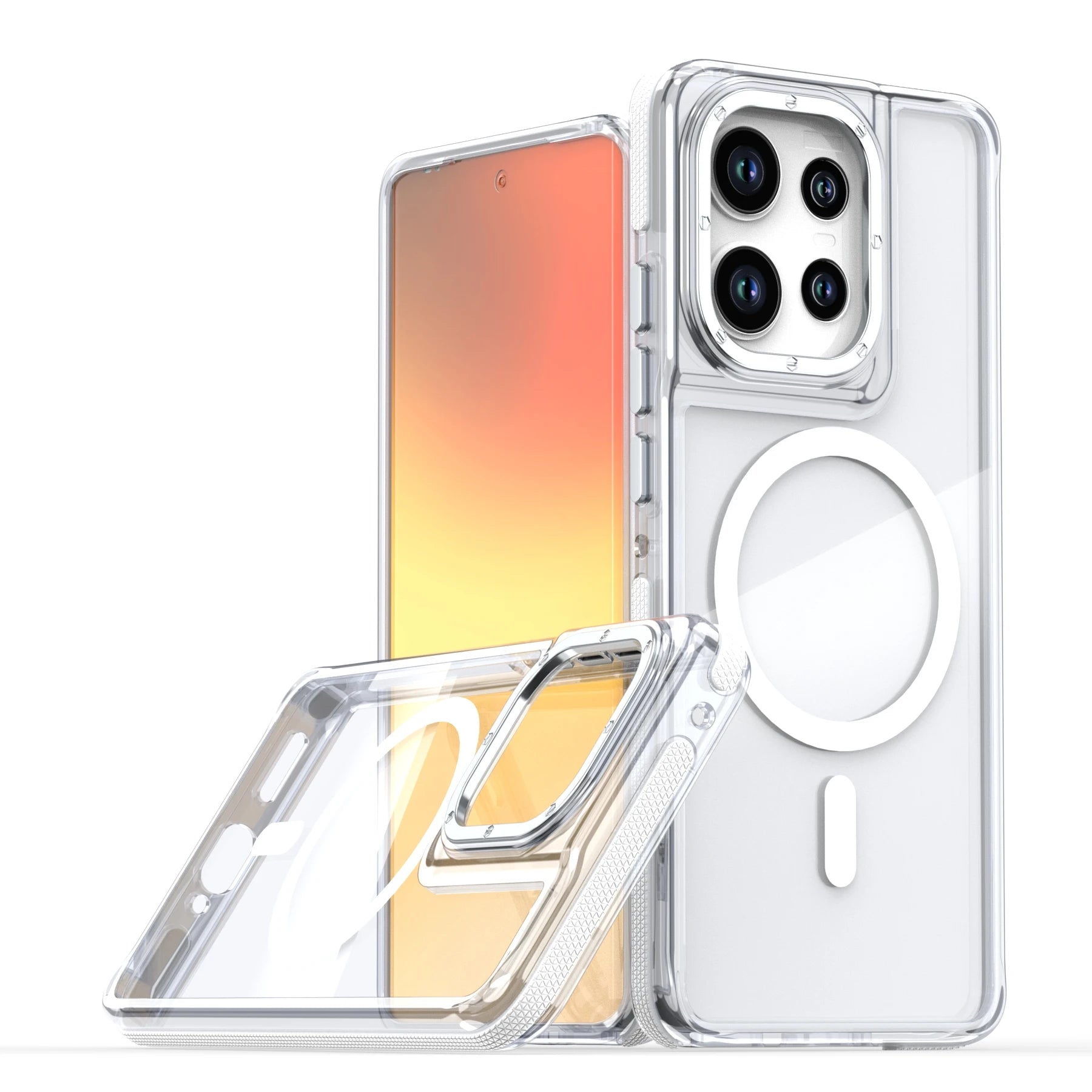 Luxury Shockproof Magnetic Transparent Case for Motorola Moto G stylus 2025 2024 G5G G Play GPower 2025 2024 For Magsafe Cover