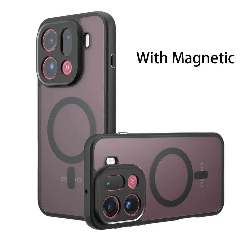 For Magsafe Magnetic Wireless Charging Case For OPPO Find X9 Pro FindX9Pro 5G Shockproof Matte Back Cover Coque