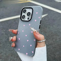 Small Fresh Pink Heart Jelly Color Phone Case For iPhone 17 16 11 12 13 14 15 Pro Max Air Cases For iPhone 16 15 14 Plus Cover