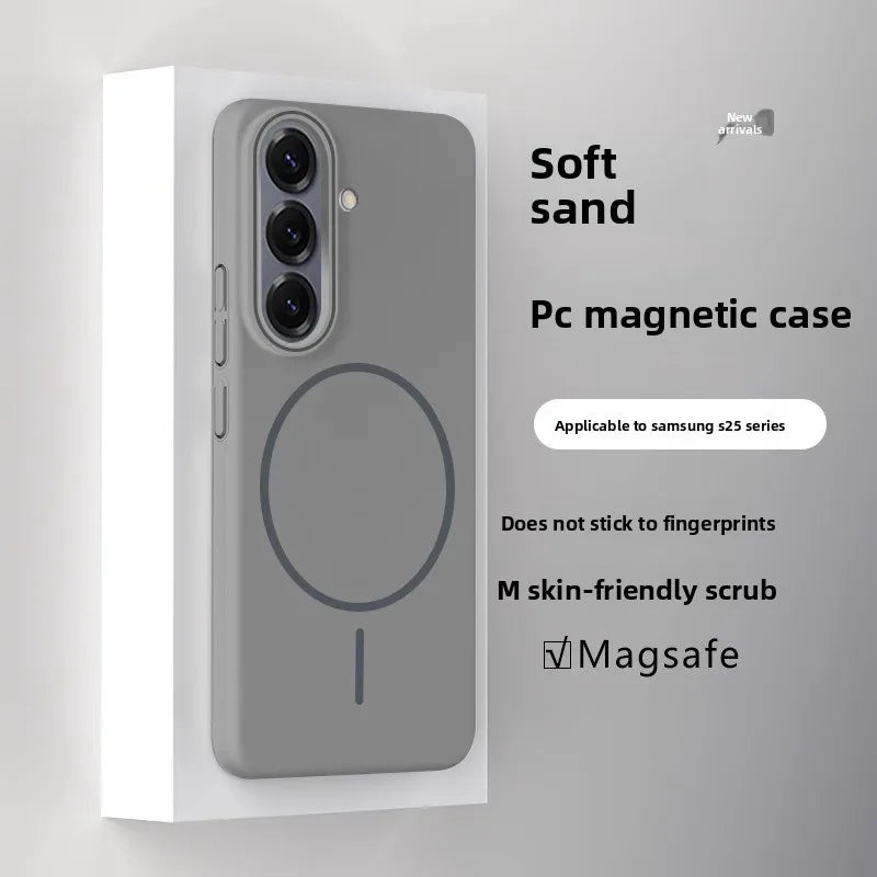 For Samsung S25FE Case Skin-friendly Liquid Silicone Magnetic Anti-drop Cover For Samsung Galaxy S25 FE Wireless Charging Funda