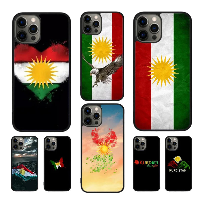 Kurdistan Flag Phone Case For iPhone 17 Air 16 15 13 12 11 14 Pro Max MAX 14 Plus Cover coque