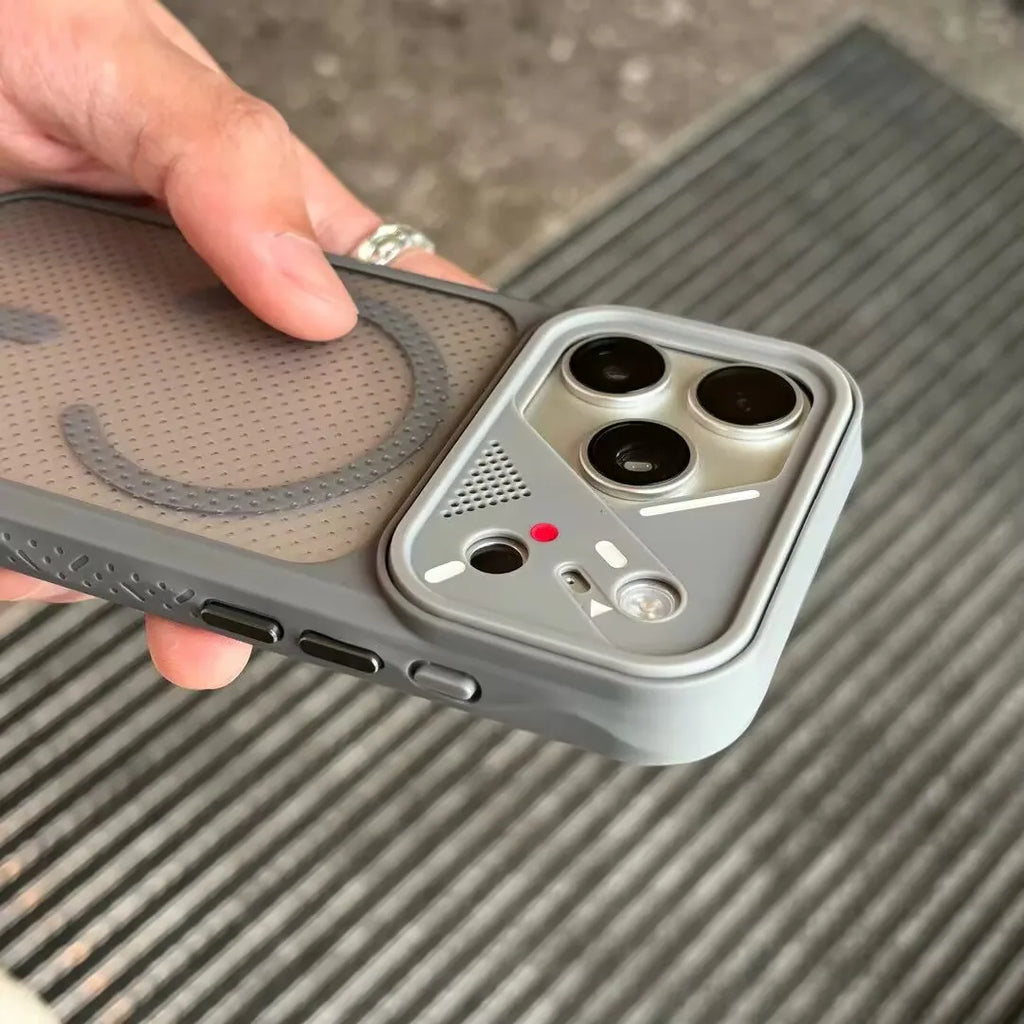 Luxury Shockproof Hybrid Bumper Clear Case for iPhone 17 16 14 15 Plus 13 12 11 Pro Max For Magsafe Magnetic Armor Cooling Cover