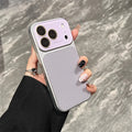 Luxury Lichee Pattern Leather Phone Case For iPhone 17 16 15 14 13 12 Pro Max Hard PC Camera Window Back Cover