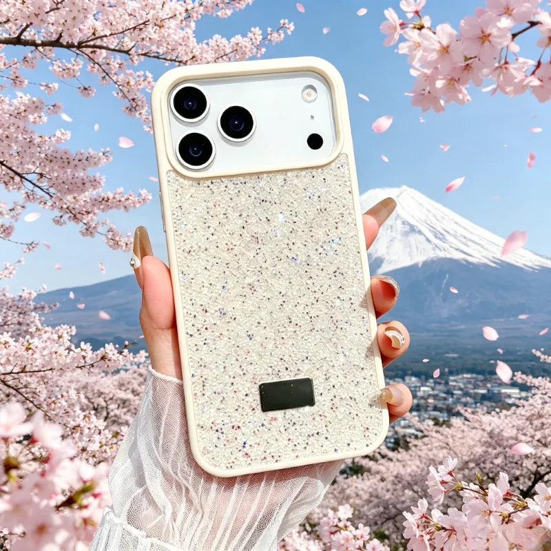 Luxurious Dopamine Shiny Glitter Diamond Case For IPhone Air 17/16E 15 14 Plus 13 12 Pro Max Glitter Rhinestone Shockproof Cover