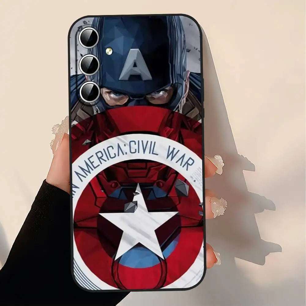 C-Captain America Phone Case For Samsung Galaxy S21 S22 S23 S24ULTRA S25ULTRA FE Ultra Plus5G A52S S26 Soft Cover