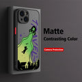 Funny Cartoon Alien Space Phone Case For iPhone 17 16 15 11 12 14 13 Pro Max Mini X XS XR 7 Plus 16E Air Shockproof Matte Cover