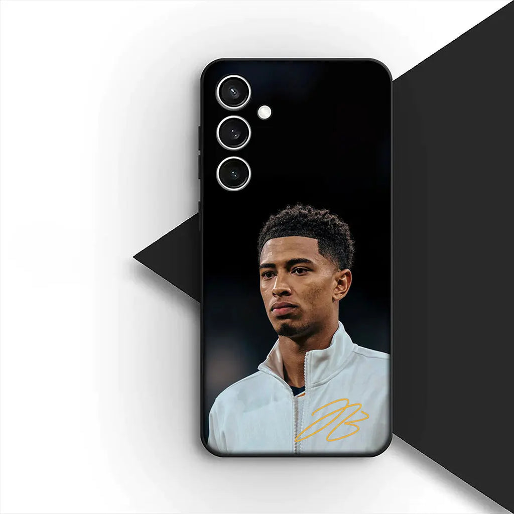 Cover for Samsung Galaxy S20 S22 S21 FE Ultra Plus A07 A17 A15 A16 A25 A57 A37 Phone Case Soccer No 5 B-Bellinghams Football No5