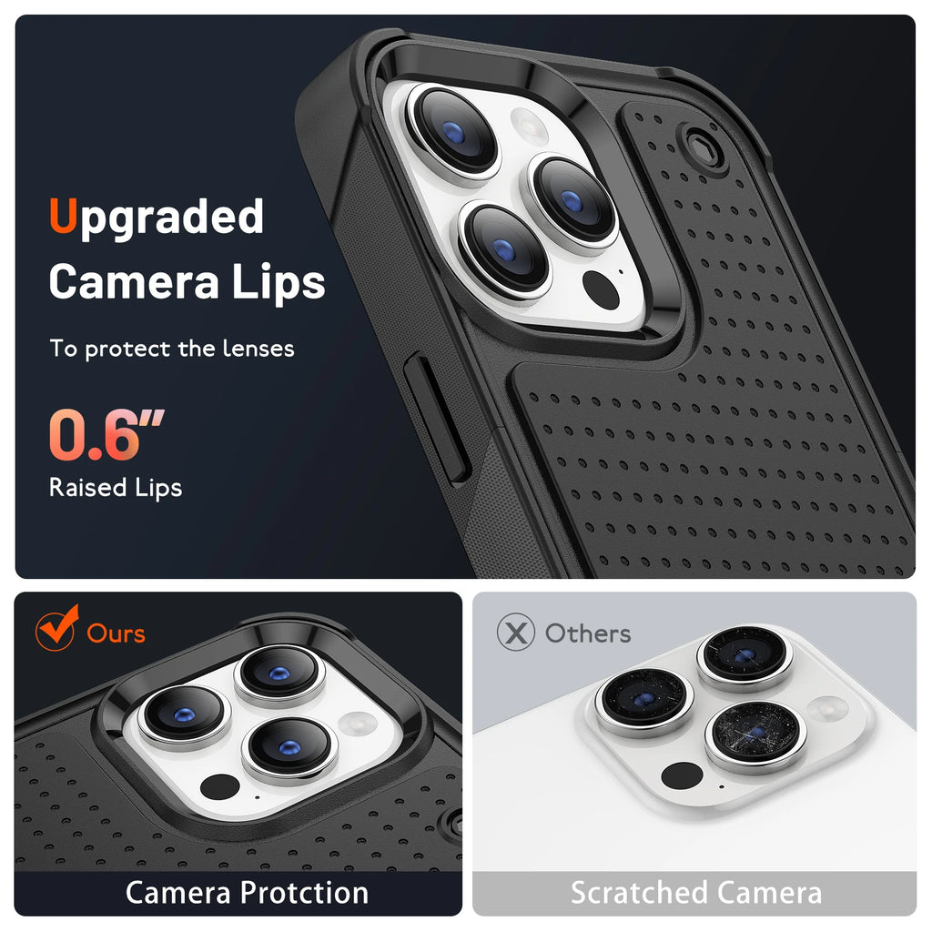 Protective Coque Case for Iphone 17 Pro Max Air 16 Plus 15 14 13 Pro Iphone16 Iphone17 Heavy Duty Shockproof Armor Covers