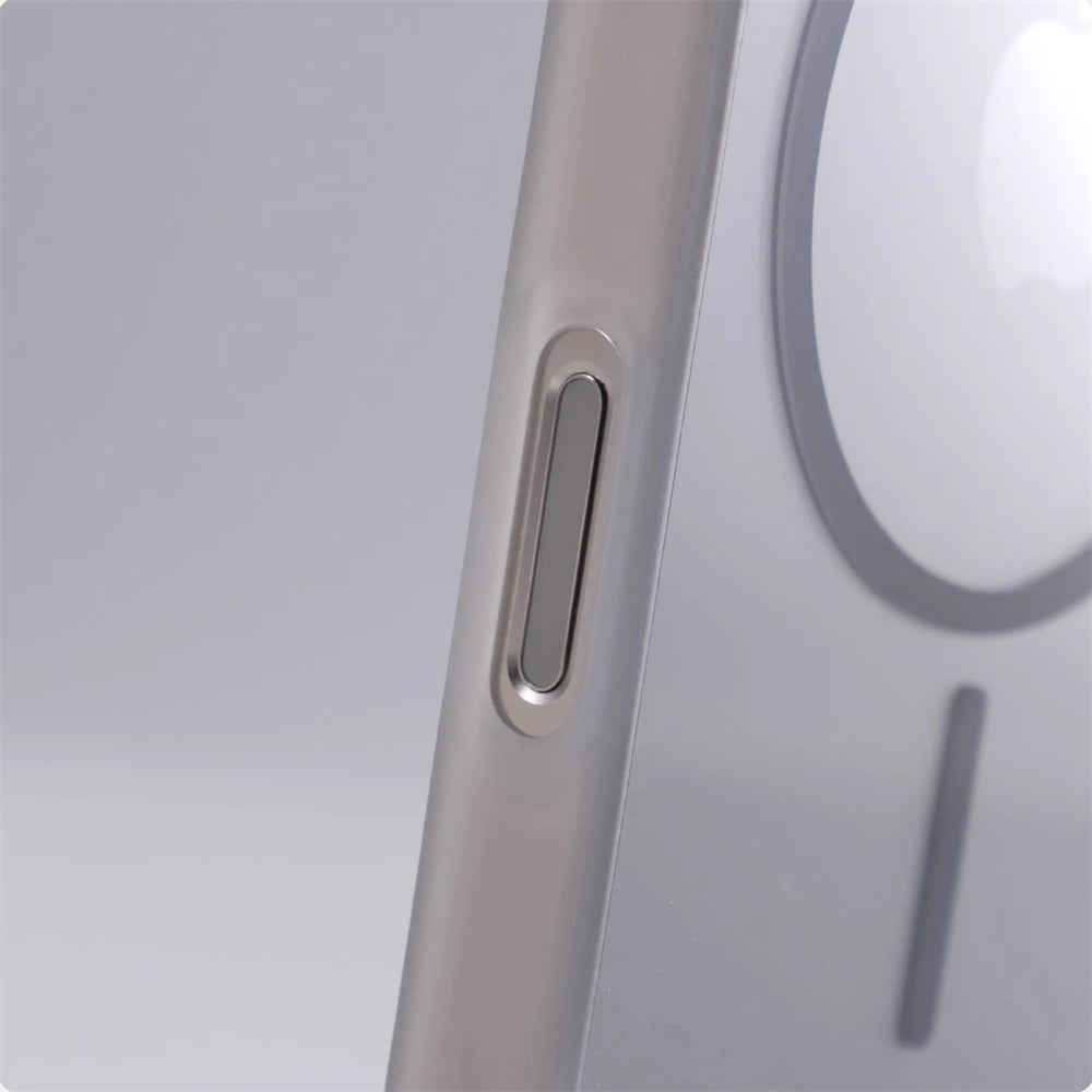 Transparent Shockproof For Magsafe Bumper Case for iPhone 17 Air 16 Pro Max 15 14 13 12 Magnetic Wireless Charging Clear Cover