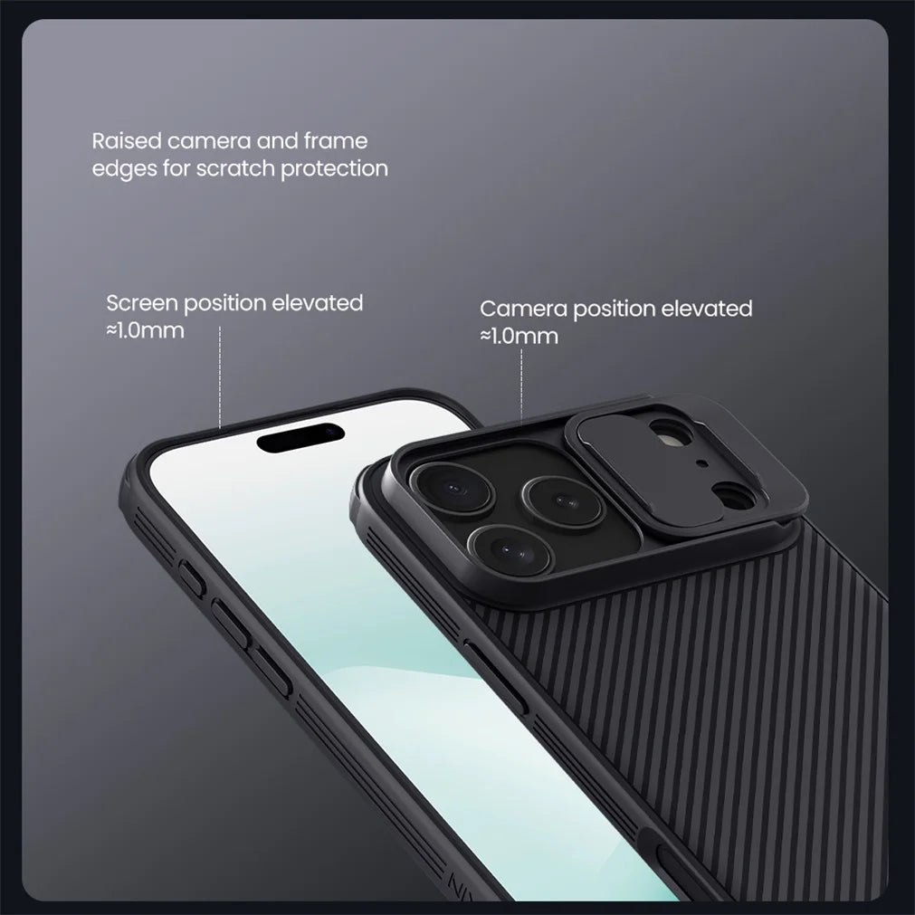 NILLKIN For iPhone 17 Pro Max / 17 Pro MagSafe Case CamShield Pro Magnetic Charging Slide Camera Cover For iPhone17 / Air