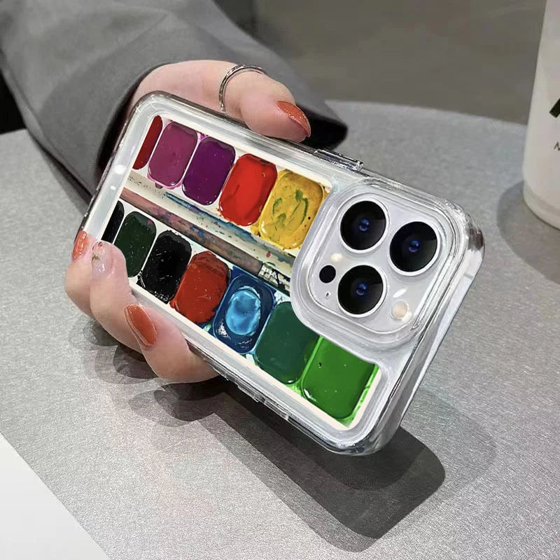 Artist Paint Pots Soft Phone Case For Samsung Galaxy S25 S24 Ultra S23 FE S22 S21 Plus A56 A55 A54 A36 A35 A16 A15 5G Cover